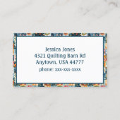 フローラパッチワーク裁縫機 名刺 (裏面)