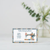 フローラパッチワーク裁縫機 名刺 (スタンド正面)