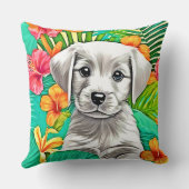 フローラパピーアート クッション (裏面)