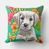 フローラパピーアート クッション (正面)