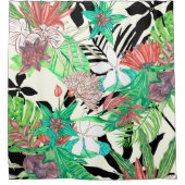 フローラパラダイスII シャワーカーテン (正面)