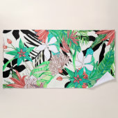 フローラパラダイスII ビーチタオル (正面)