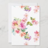 フローラパリエッフェルタワーブライダルシャワー招待 招待状 (裏面)