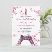 フローラパリエッフェルタワー2nd誕生日パーティー 招待状 (スタンド正面)