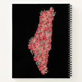 フローラパレスチナはパレスチナ人のための芸術の自由を地図に載せる ノートブック (裏面)