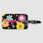 フローラパワカラフルーピンク ラゲッジタグ (正面横)