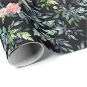 フローラパンダパターン ラッピングペーパー (ロールコーナー)