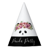 フローラパンダベアーガールバースデーパーティハット パーティーハット (正面)