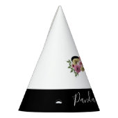 フローラパンダベアーガールバースデーパーティハット パーティーハット (左)