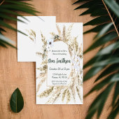 フローラパンパスグラスシャワー招待状 招待状