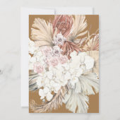 フローラパンパスグラストロピカルジャングルブラック 招待状 (裏面)