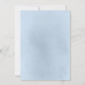 フローラパンパスグラスボホダスティーブルーブライダルシャワー 招待状 (裏面)