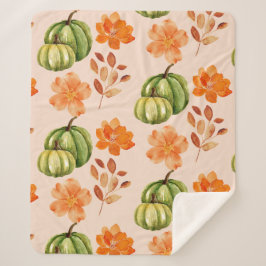 フローラパンプキンオータム秋 シェルパブランケット