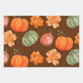 フローラパンプキンオータム秋 ラッピングペーパーシート (正面2)