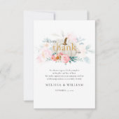 フローラパンプキンガールベビーシャワー秋 サンキューカード (正面)