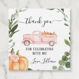 フローラパンプキンサンキューラベル フェイバータグ