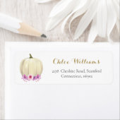 フローラパンプキンピンクフローラ差出人住所ラベル ラベル (インサイチュ)