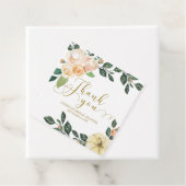 フローラパンプキン秋ブライダルシャワー優先メッセージカード フェイバータグ (インサイチュ)