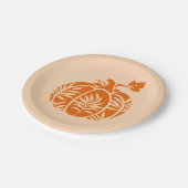 フローラパンプキン秋感謝祭 ペーパープレート (アングル)