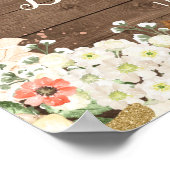 フローラパンプキ素朴ンウッドウェルカムベビーシャワー ポスター (角)