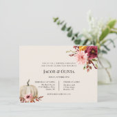 フローラパンプキ結婚ンズリハーサルディナー招待状 招待状 (スタンド正面)