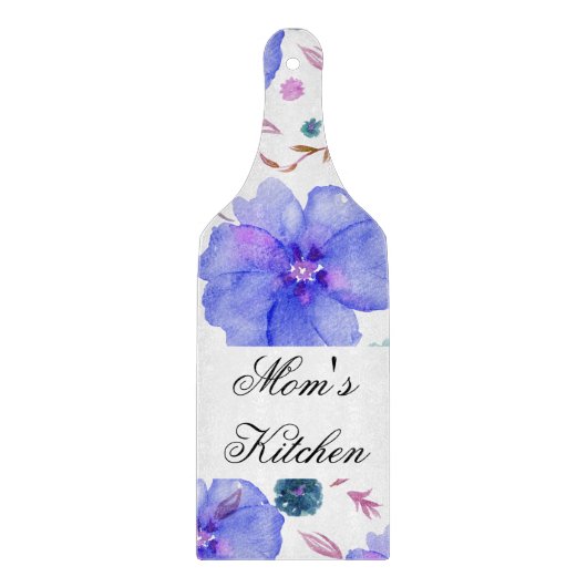 フローラパーソナライズされたの切り取りボード – 彼女のためのギフト カッティングボード (正面)