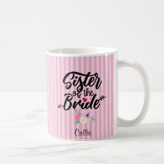 フローラパーソナライズされたの妹 コーヒーマグカップ