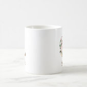 フローラパーソナライズされたの花嫁の手紙Lギフト コーヒーマグカップ (中央)