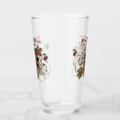 フローラパーソナライズされたアートビールガラスパパ タンブラーグラス (右)