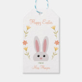 フローラパーソナライズされたイースターギフトラベル ギフトタグ (正面)