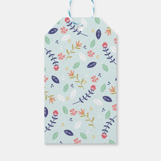 フローラパーソナライズされたイースターギフトラベル ギフトタグ (裏面)