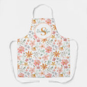 フローラパーソナライズされたオールオーバープリントエプロン エプロン (正面)