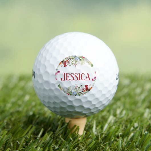 フローラパーソナライズされたガーデンカラフルフラワー ゴルフボール (インサイチュ 木)