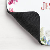 フローラパーソナライズされたガーデンカラフルフラワー マウスパッド (コーナー)