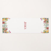 フローラパーソナライズされたガーデンカラフルフラワー ヨガマット (正面(横))