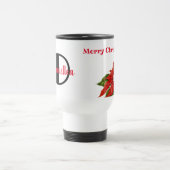 フローラパーソナライズされたクリスマスタンブラー トラベルマグ (中央)
