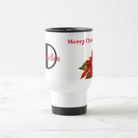 フローラパーソナライズされたクリスマスタンブラー トラベルマグ (中央)