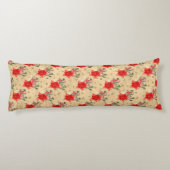 フローラパーソナライズされたクリスマスパターン ボディピロー (裏面)