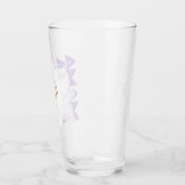 フローラパーソナライズされたグラスカップとリリーデザイン タンブラーグラス (左)