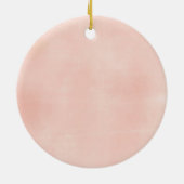 フローラパーソナライズされたゴッドマザークリスマスの装飾 セラミックオーナメント (裏面)