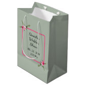 フローラパーソナライズされたスプレー ミディアムペーパーバッグ (正面アングル)