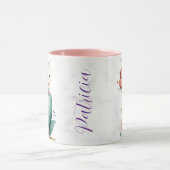 フローラパーソナライズされたデザインセラミック製マグカップ マグカップ (中央)