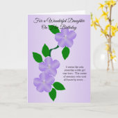 フローラパーソナライズされたデザイン誕生日 カード (黄色い花)