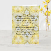 フローラパーソナライズされたデザイン100誕生日 カード (黄色い花)