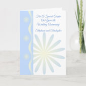 フローラパーソナライズされたデザイン8結婚周年記念 カード (正面)