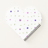 フローラパーソナライズされたノートのプレゼント ノートブック (裏面)