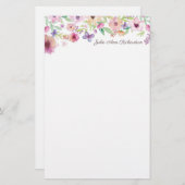 フローラパーソナライズされたノート (正面/裏面)