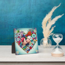 フローラパーソナライズされたハート枠ロマンチックな贈り物