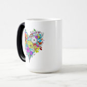 フローラパーソナライズされたハート モーフィングマグカップ (正面左)