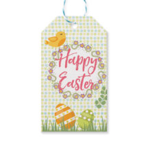 フローラパーソナライズされたバニーイースターギフトラベル